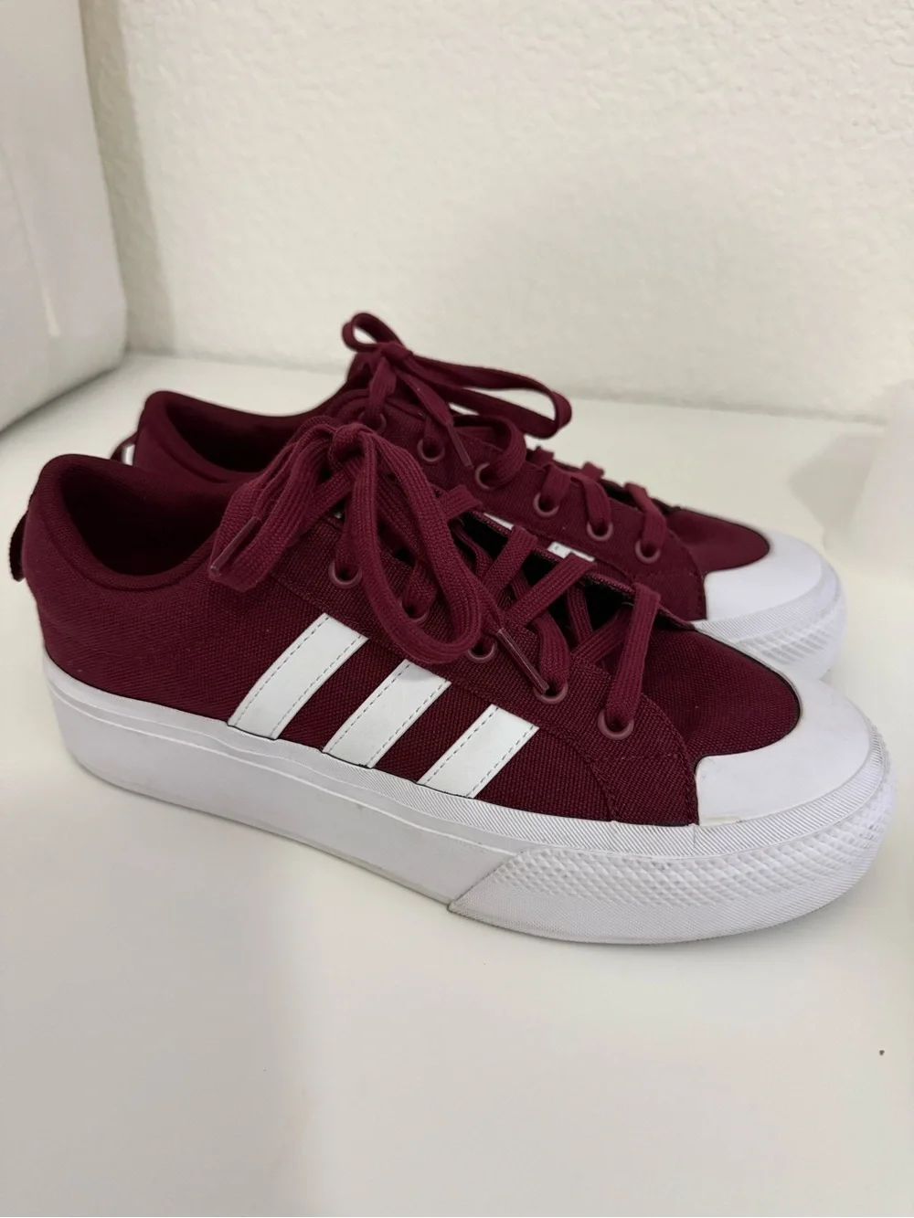 Adidas Women's Bravada Platform | Burgundy | 9.5